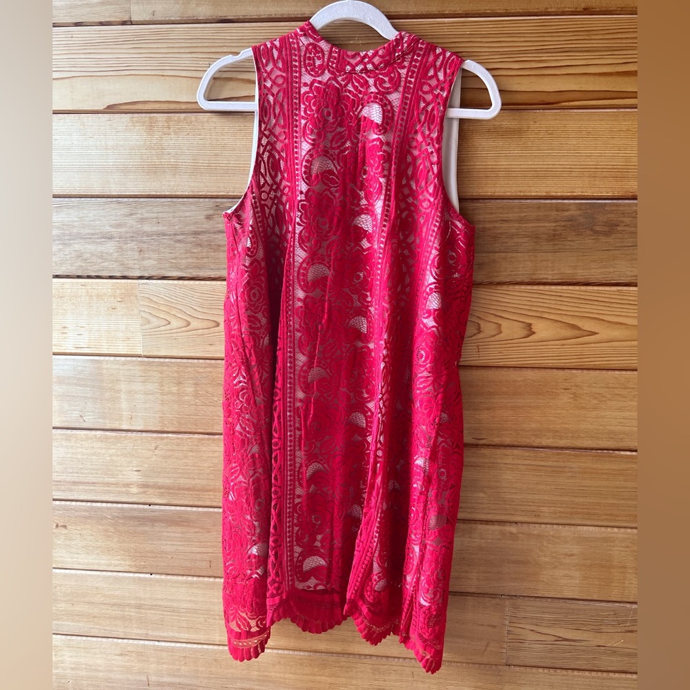 Love, Fire Red Lace Size Large Dress